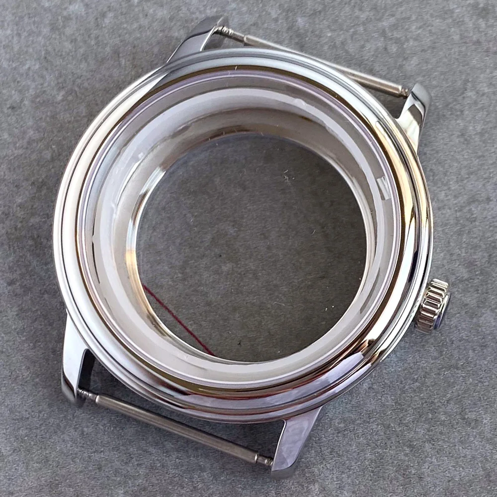 Корпус часов из нержавеющей стали 40 мм серебристый полированный сапфировое