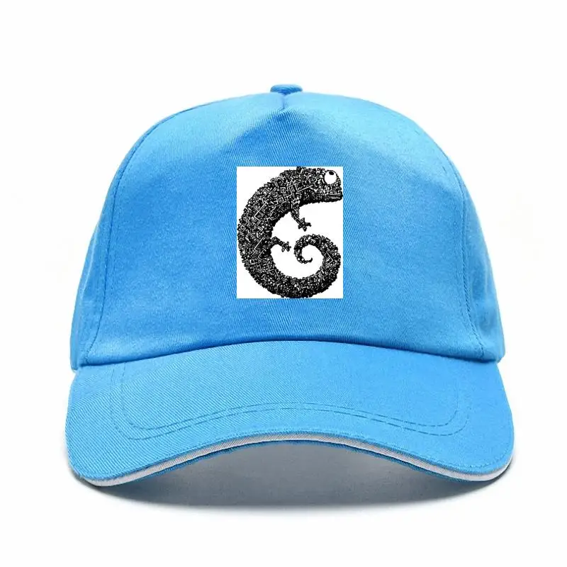 

2022 простая бейсболка, Женская 100% хлопковая кепка с козырьком, белая и серая кепка с забавными животными, модные кепки с принтом хамелеона и я...