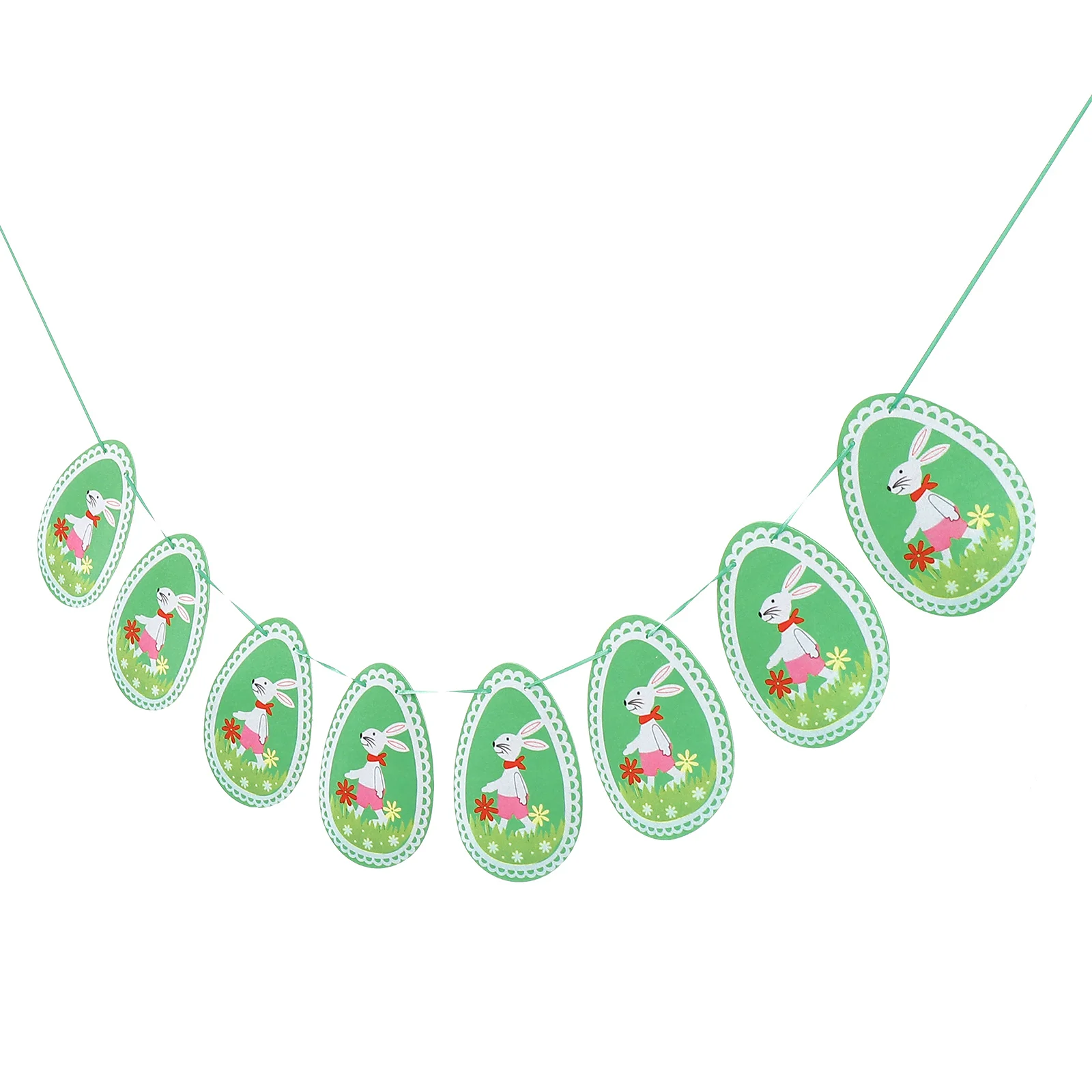 

1 Set Easter Egg Garland Kit Easter Party Hanging Decoration Photo Backdrop