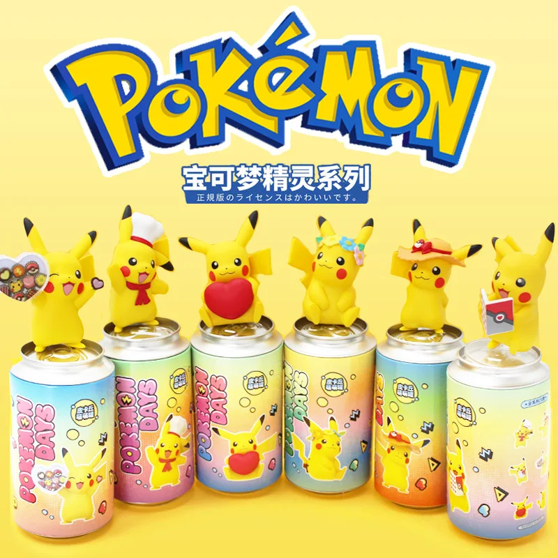 

Pokemon Doll Blind Box Pikachu Pen Holder Pokemon Anime Peripheral Cartoon Model Car Doll Children's Toy Gift