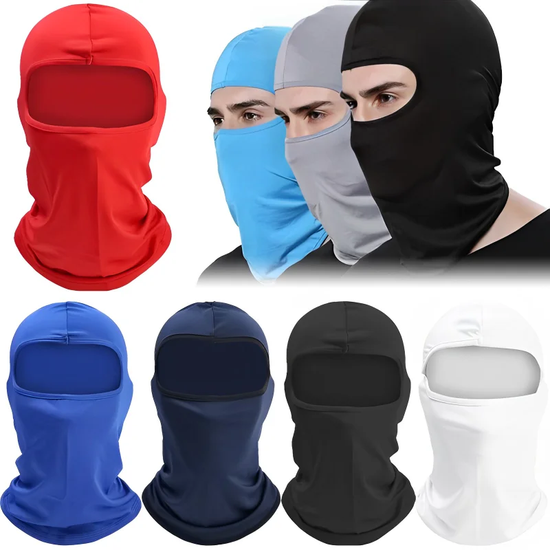 

Ski Mask Balaclava Mask Motorcycle Cycling Caps Summer Balaclava for Bicycle Full Mask Men's Cap Helmet Windproof Military Hats