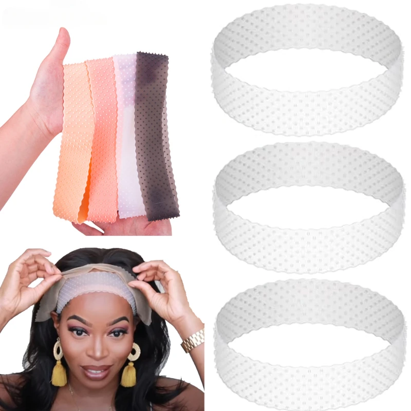 

Alileader Hair Bands for Fix Hair Wigs Good Quality Elastic Bands for Hair Extra Hold Wig Headband Silicone Grip Wig Band