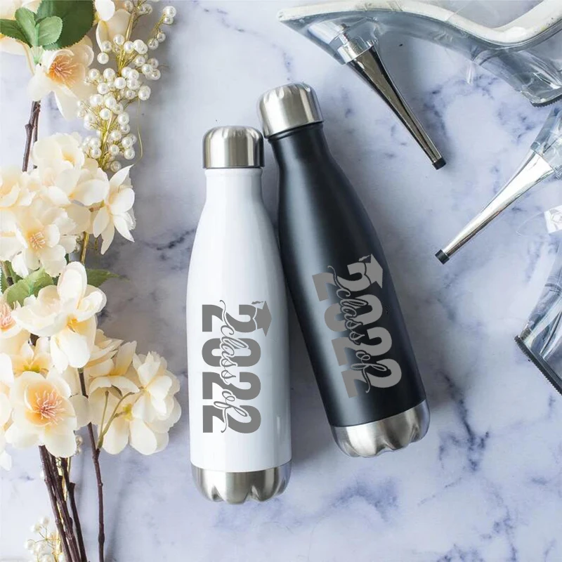 

Senior Class Of 2022 Water Bottle kindergarten High School College Graduate Congrats Grad Graduation Friend family present Gift