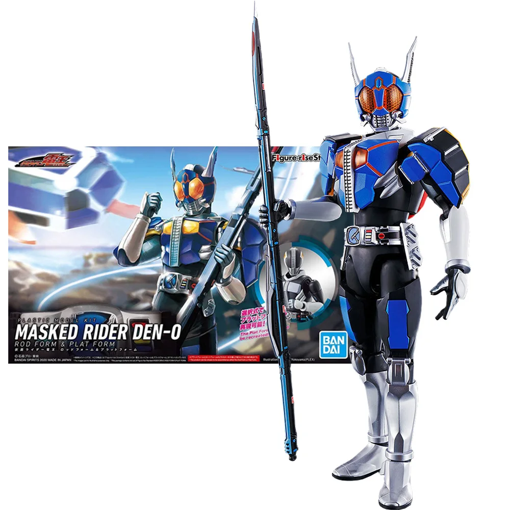 

Фигурки Bandai подлинные Kamen Rider-rise Standard Den-O Rod Form & PLAFORM, Коллекционная модель, комплект Аниме экшн-фигурок для мальчиков, игрушки