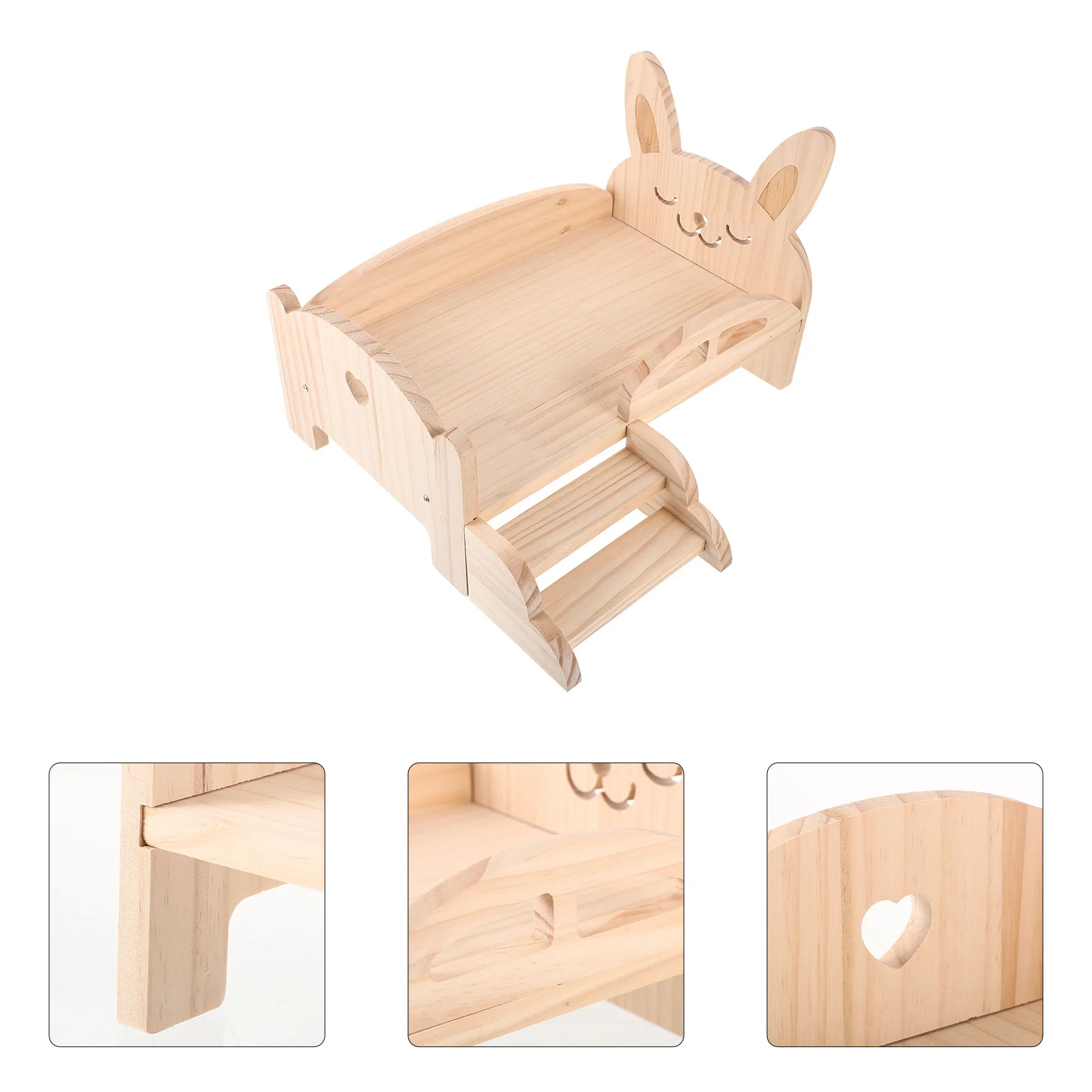 

Wooden Hamster Bed Stairs Cage Platform Household Chinchilla Toy Stable Interesting