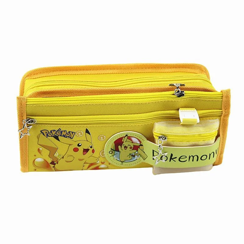 

Pokemon Kawaii Pikachu pencil case Pokemon stationery box pupils with coin purse cute pencil case school supplies stationery box