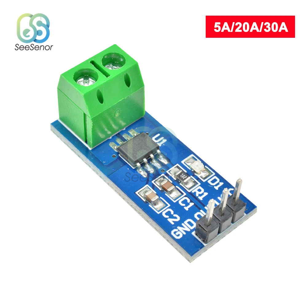 

Модуль датчика тока Холла ACS712, модуль для Arduino 5A/20A/30A