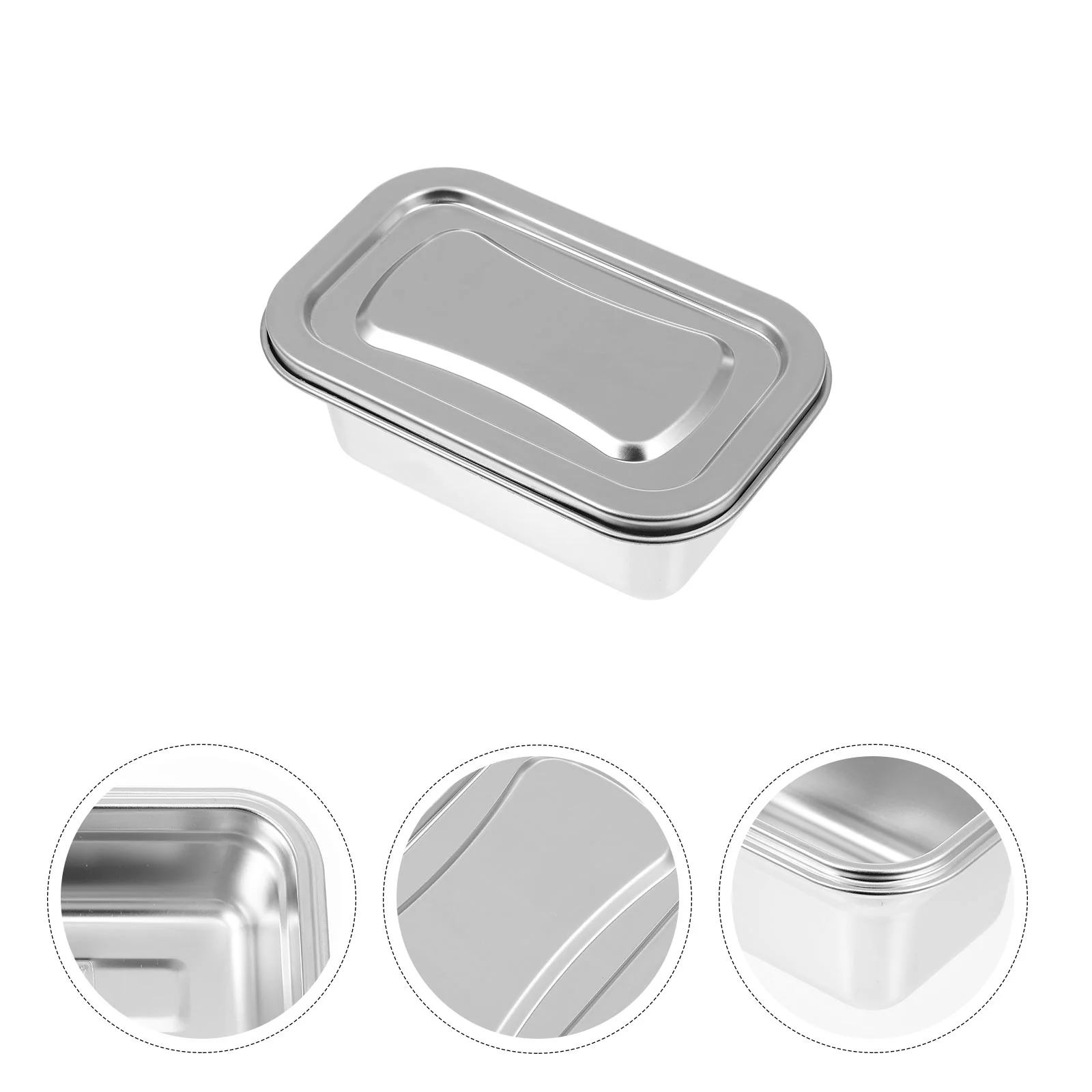 

Ice Cream Box Freezer Container Multi-function Metal Storage Convenient Plate Refrigerator