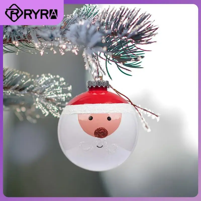 

/lot Decorative Ball Multiple Scenarios Breakage-proof Christmas Pendant Wall Mounted Firm Christmas Tree Accessories 6cm