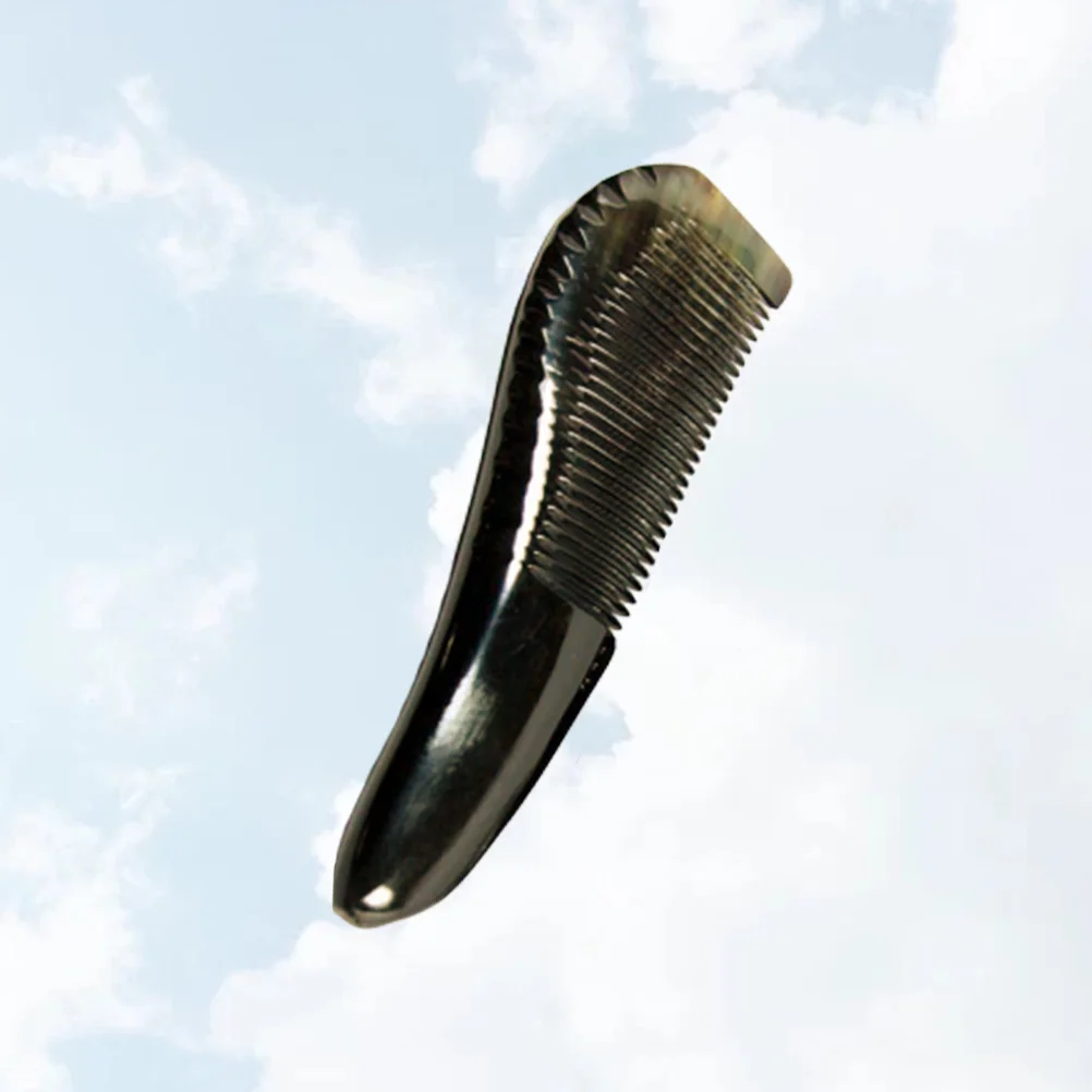 

Comb Hair Anti Static Tool Horn Wide Tooth Hairdressing Ox Stone Jade Scalp Detangling Sha Buffalo Head Gua Women Combs