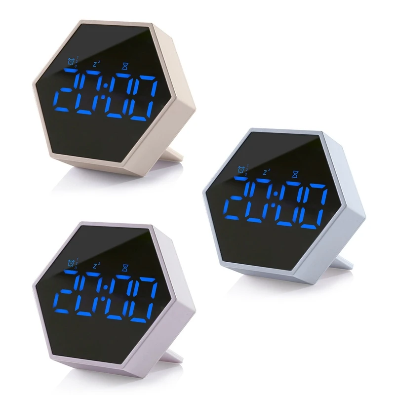 

Bedside Voice-activated Clock Creative LED Digital Clock With Timing Function Desktop Electronic Clock for Bedroom
