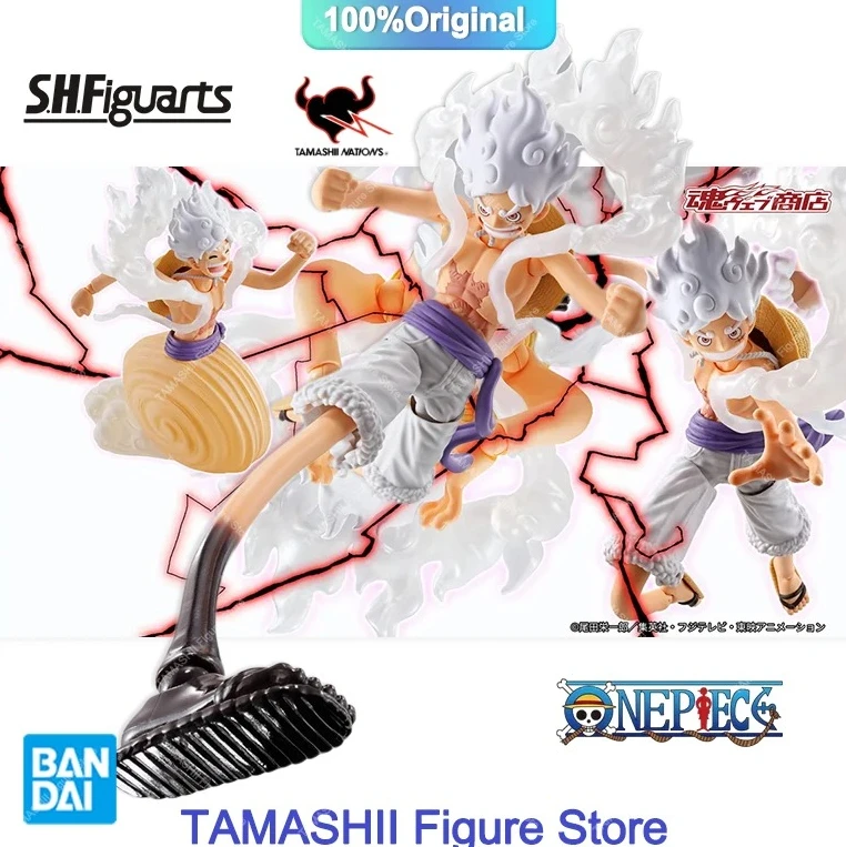 Фото В наличии BANDAI One Piece S.H.Figuarts SHF Monkey D. Luffy Gear 5 Future Island Egghead Коллекционная фигурка-игрушка в подарок №2