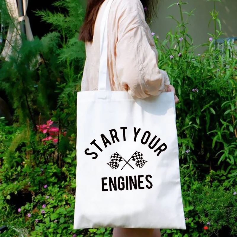 

Холщовая Сумка с американским флагом для запуска двигателей, женская сумка-тоут с любовью, холщовая Праздничная Холщовая Сумка на заказ, M