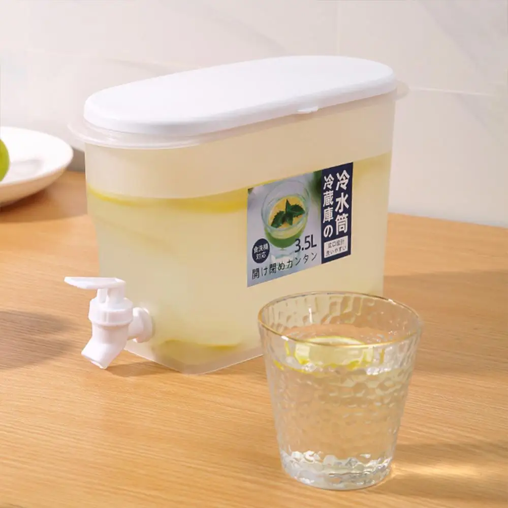 

2/4/5PCS Manual Water Juice Teapot Large Capacity Refrigerator Cool Bucket Food Grade Cold Water Pitcher Water Jug Drinkware