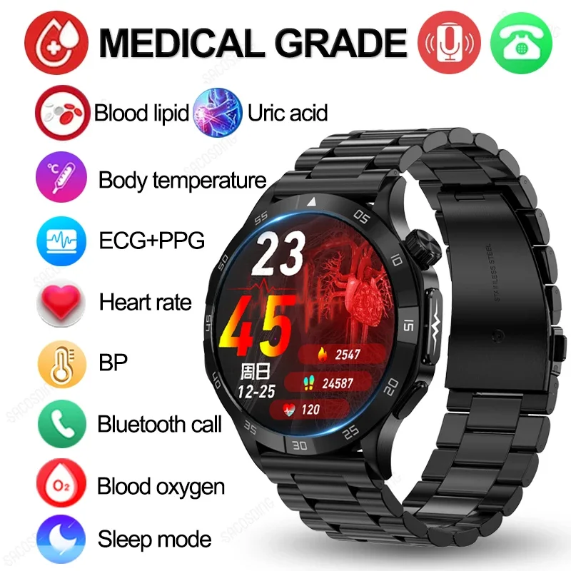 Мужские Смарт-часы с мониторингом уровня сахара в крови