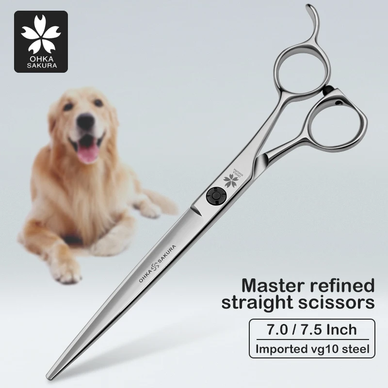 

Master level Pet Beauty finishing direct shear 7.0 7.5 "imported vg10 material for pet shop grooming shears