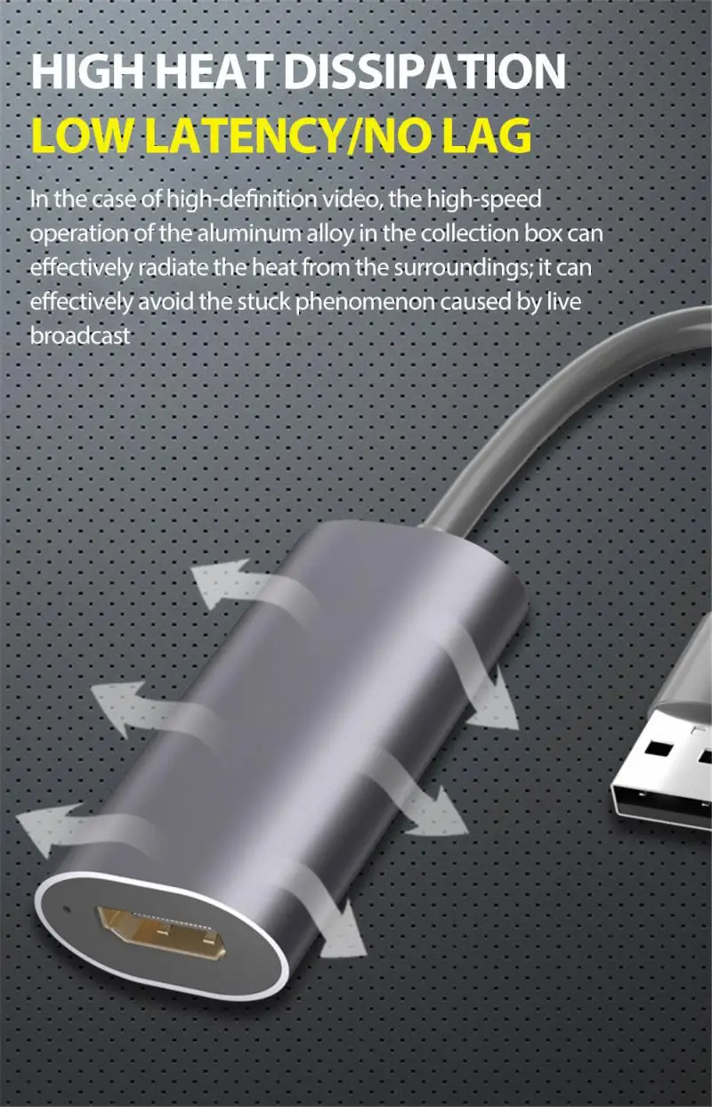 

Video Grabber 1080p Reliable Video Capture Card Placa De Video For Macbook Capture Card Micro Adapter Portable Mini