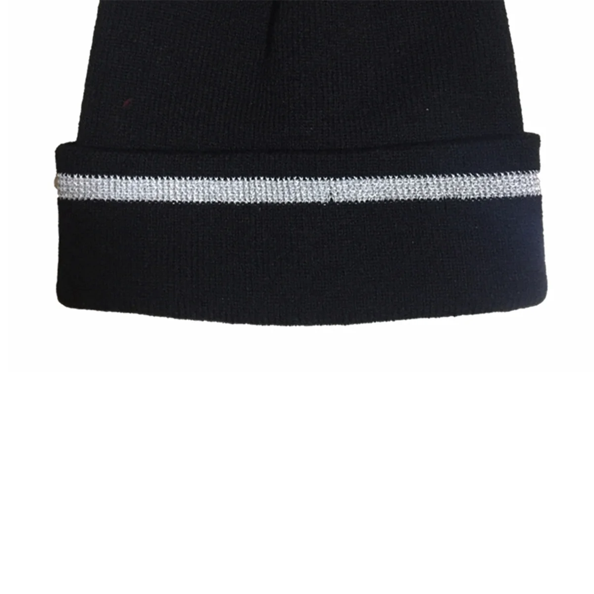 Унисекс вязаные шапки со светоотражающими полосками светящиеся уличные