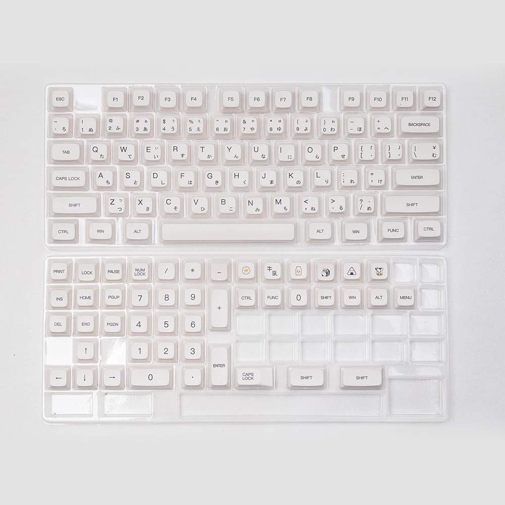 Колпачки для клавиш с 120 клавишами PBT колпачки XDA Profile DYE-SUB английская японская
