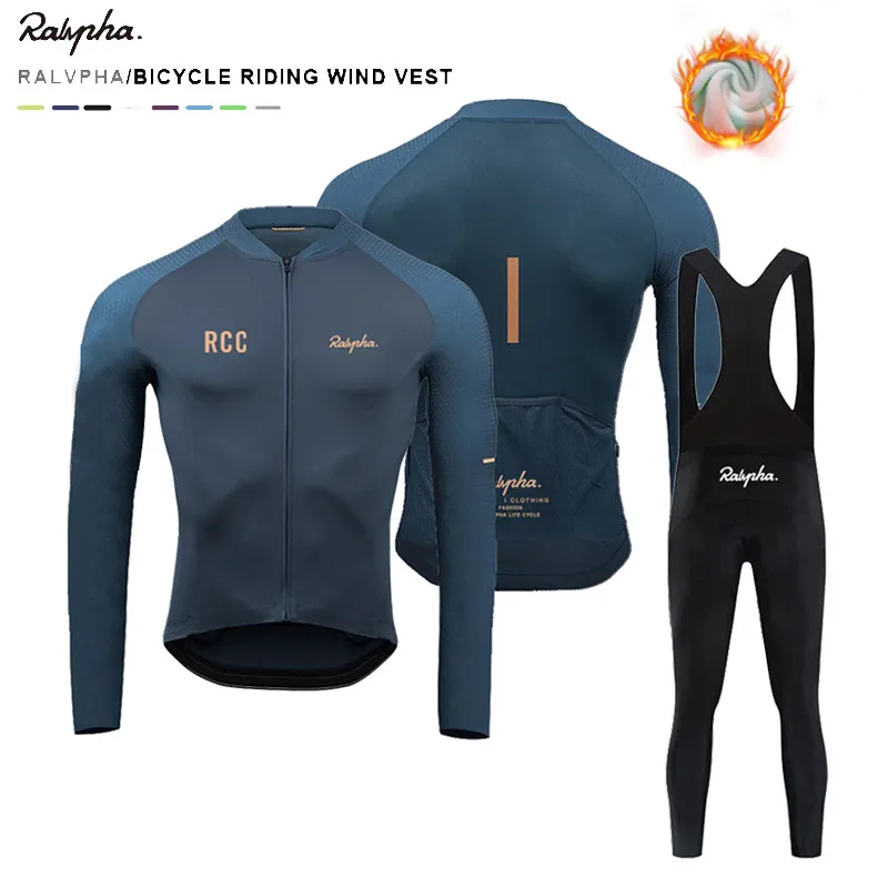 

Зимняя одежда для велоспорта, Мужская термальная флисовая одежда с длинными рукавами 2023 RCC Raphaful, комплект велосипедной одежды, велосипедная униформа для горного велосипеда