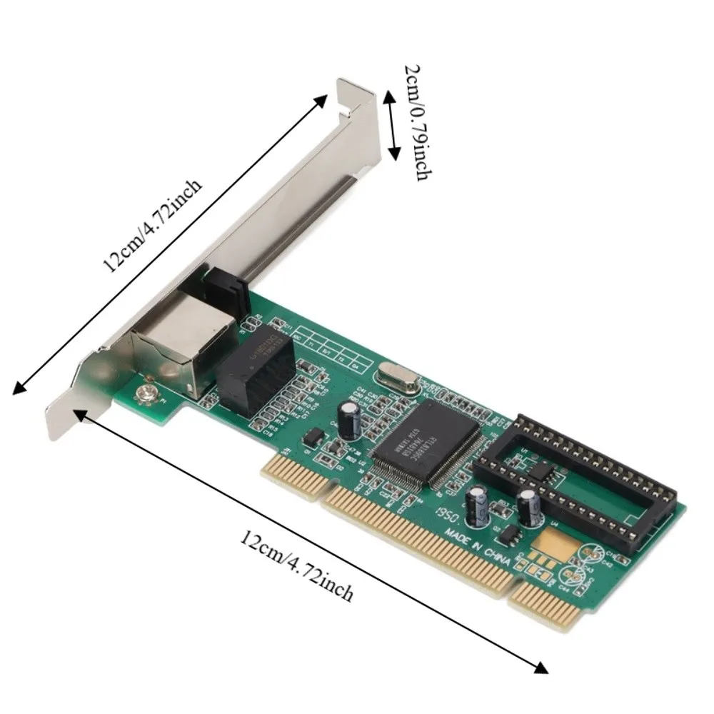 Сетевая карта PCI Gigabit на чипе RTL8169: стабильная работа, высокоскоростная передача данных, Ethernet-карта PCI с одним портом RJ45 для игровых ПК (art.: 3920d9c23263d) - 3920d9c23263d