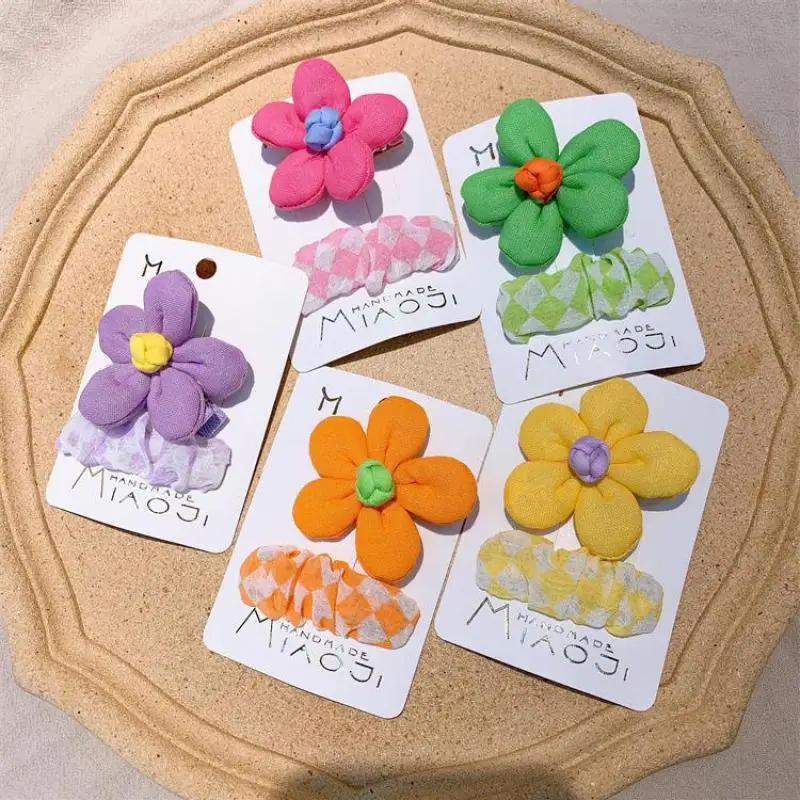 

Girls Hair Clips Hair Pins With Small Flowers Hair Accessories Children Hair Grips Barrettes Kids Hair Wear Hai Pins 2 Piece/set
