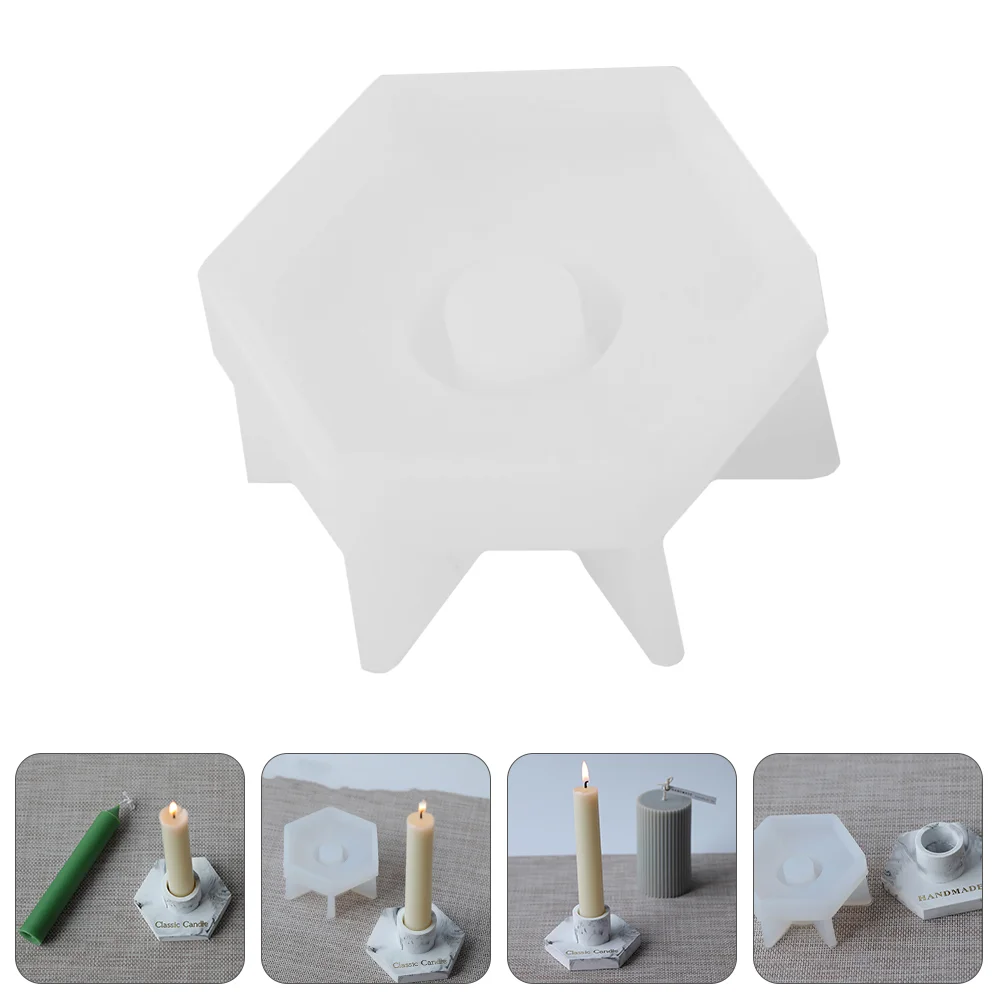 

Holder Silicone Stand Casting Diy Hexagon Simple Tealight Base Die Crystal Epoxy Resin Pillar Stick Making Round Mould Reverse