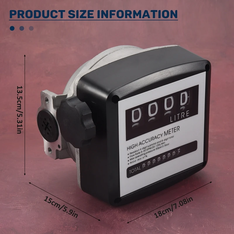 Механический указатель уровня топлива 4-значный расход механический расходомер