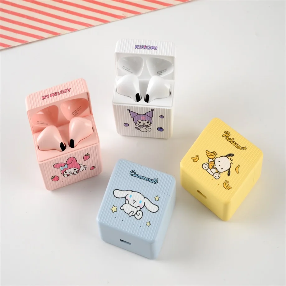 

New Cute Anime Bluetooth Wireless Earphones Touch Control Kawaii Cartoon Wireless Headphones HiFi Stereo TWS Earbuds Girl Gift