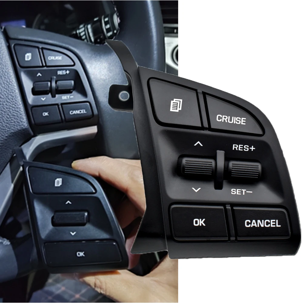 

BINGWFPT High Quality Steering Wheel Cruise Control Button Switch Button 96720D3200 For Hyundai Tucson IX35 2015- 2019 1.6T/2.0