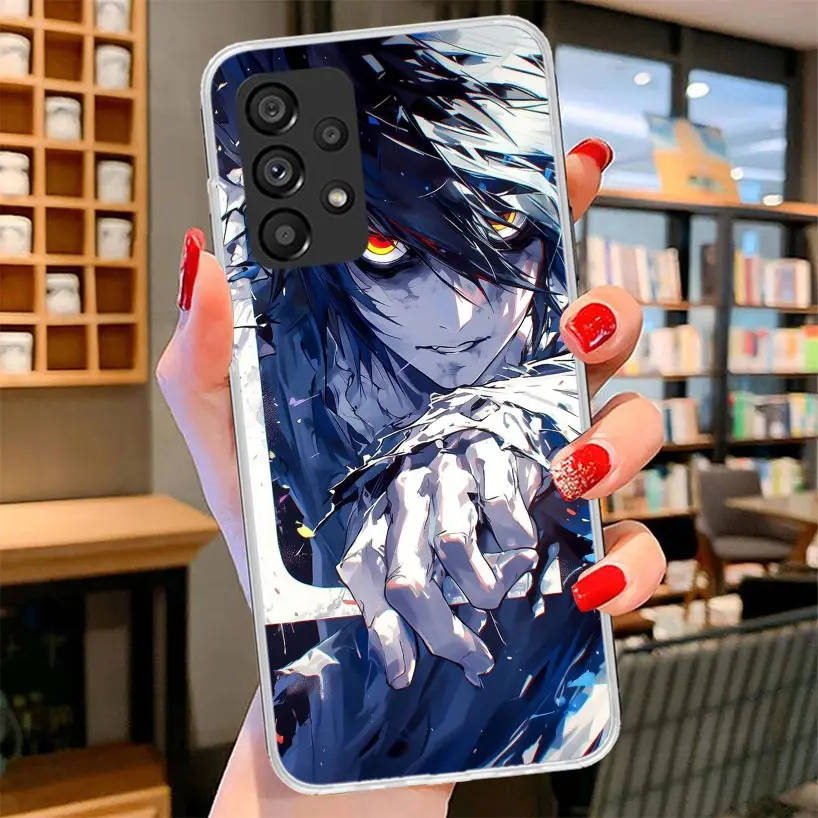 Фото Чехол для телефона N-Note D-Death L Lawliet для Samsung Galaxy A12 A22 A32 A52 A72 A02S Note 20 Ultra 10 S10 Plus A51 A71 A50 №3