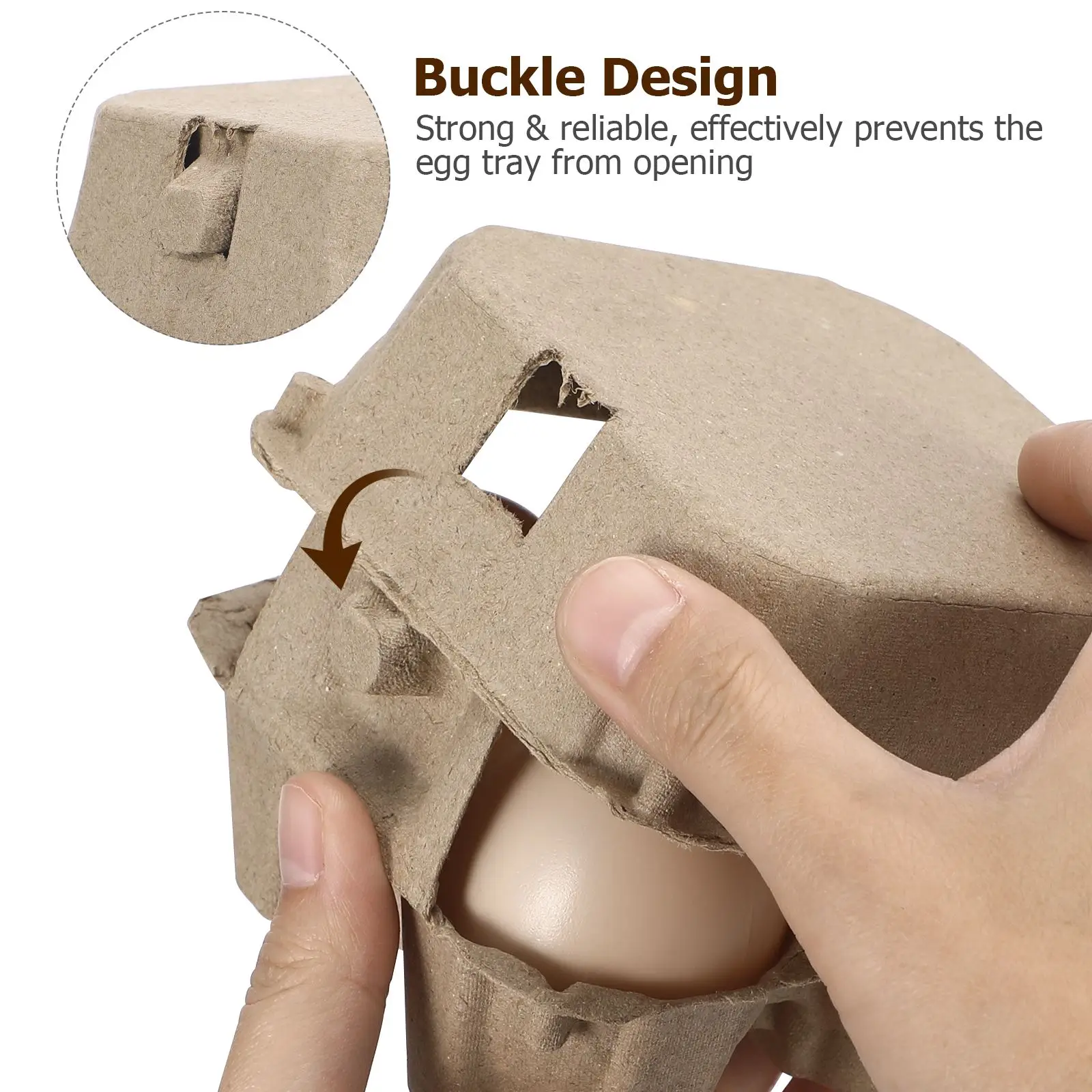 10 шт. коробки для яиц из крафт-бумаги 4 отделения лоток куриных семейные