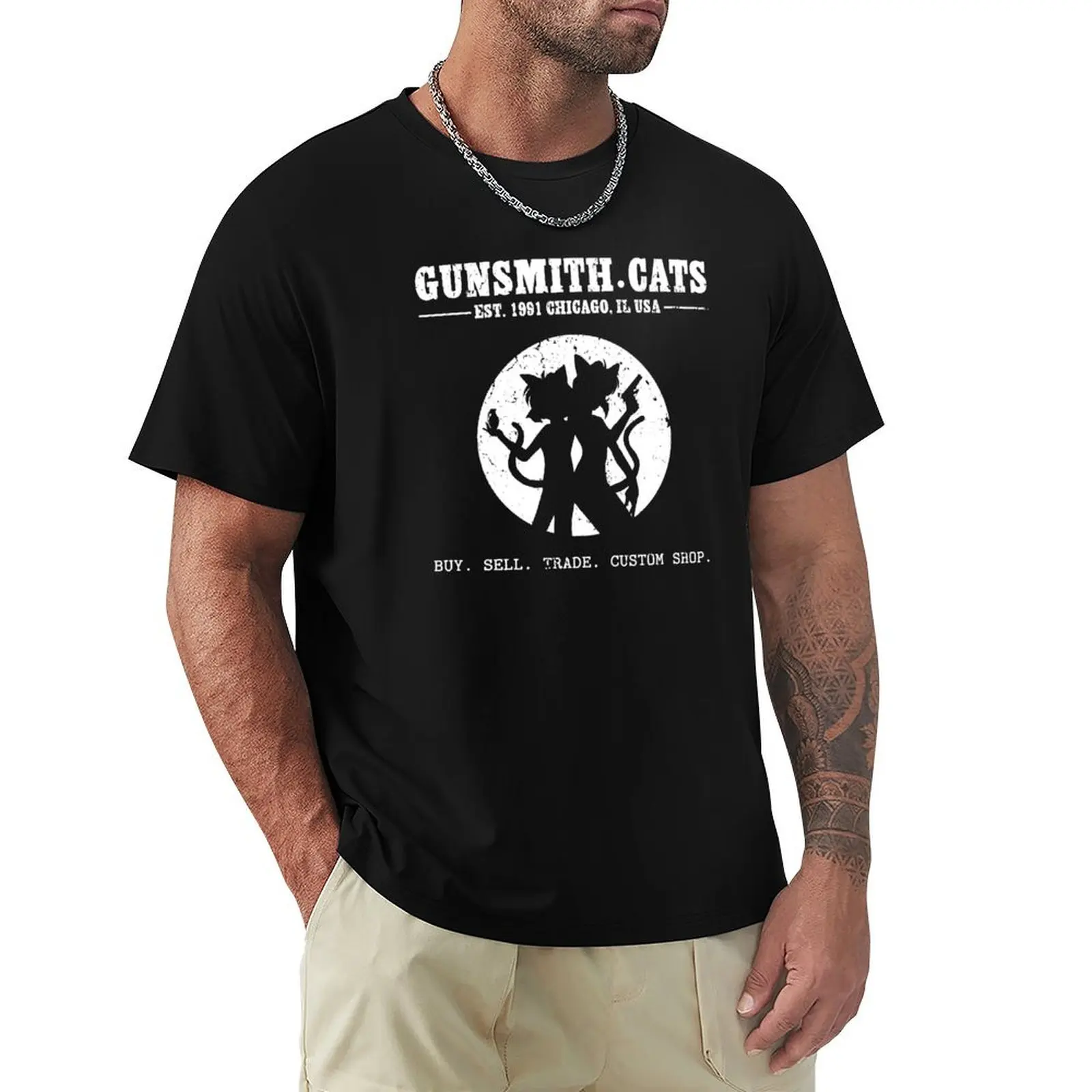 Фото Футболка Gunsmith Cats Shop к Дню Независимости с коротким рукавом №1