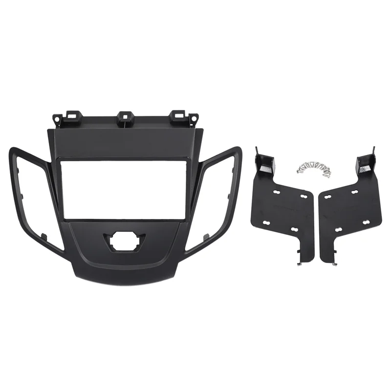 

Double Din Radio Fascia for FORD Fiesta 2008-2017 Panel Dash Mount Installation Trim Kit Face Black Frame GPS