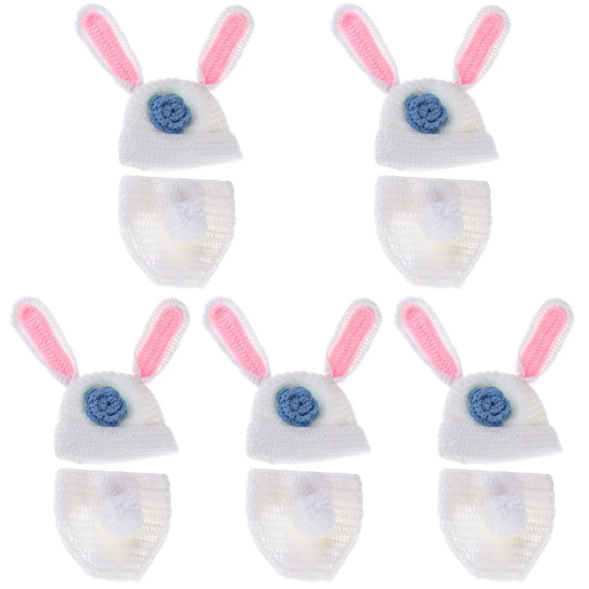 

5 Sets Photoshoot Props Newborn Bunny Hat Photography Props Bunny Hat Girl Costume