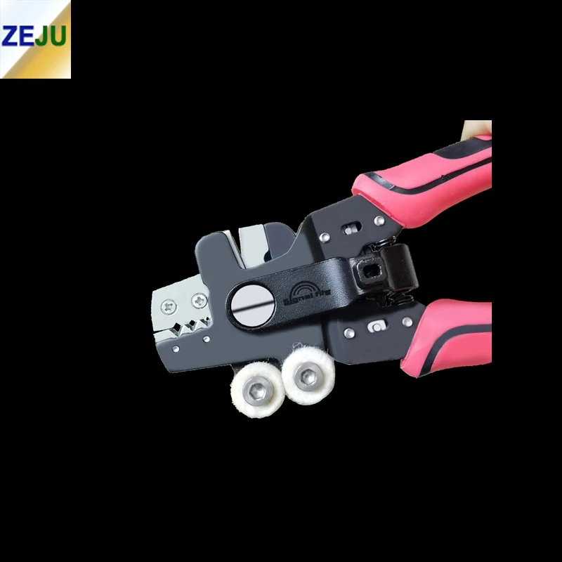 New Signalfire 4 In1 Fiber Optic Stripper with 3 Holes Miller Clamp Wire Stripping Pliers Scissors Cleaning Cotton