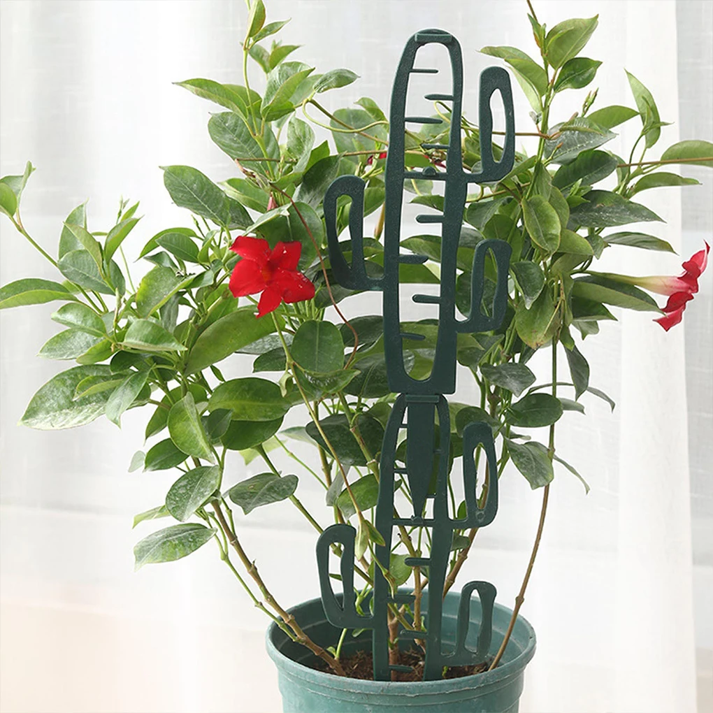 

2 Pieces Potted Plant Climbing Frame Support Outdoor Trellis Plants Vegetables Flowers Cactus Plastic Reusable