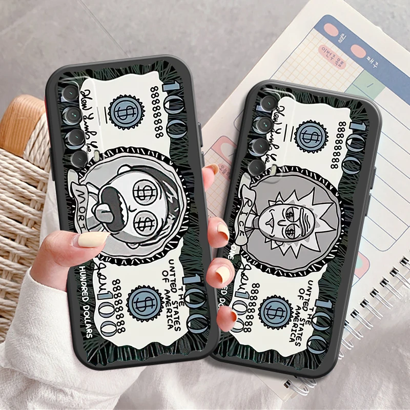 rick and morty cartoon amine phone case for huawei p smrat z 2019 2021 p20 p30 p40 p20 pro p30 pro p40 lite silicone funda cover free global shipping