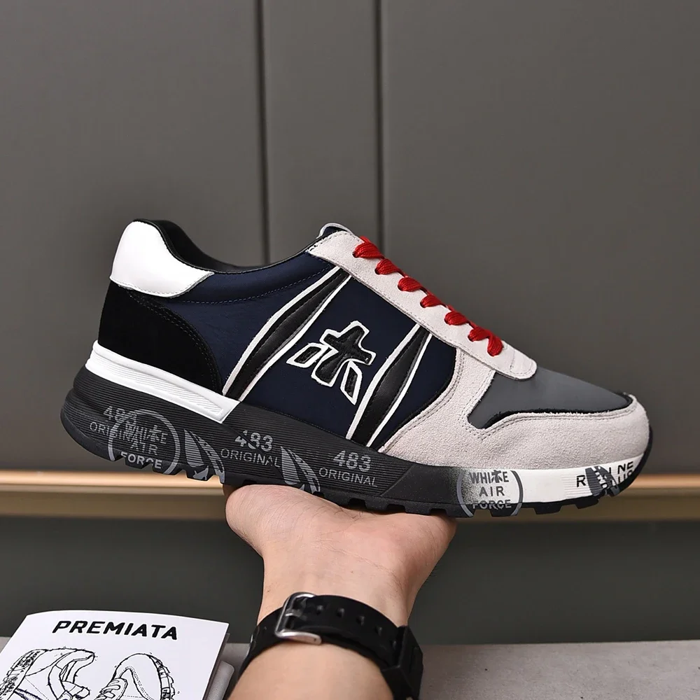 PREMIATA/мужская легкая роскошная замшевая дышащая классическая спортивная обувь в