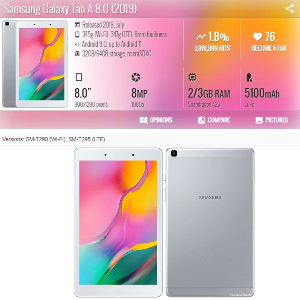 For Samsung Galaxy Tab A 8.0 2019 T290 T295 9H Tempered Glass Screen Protector SM-T290 SM-T295 8.0 inch Protective Tablet Glass images - 6