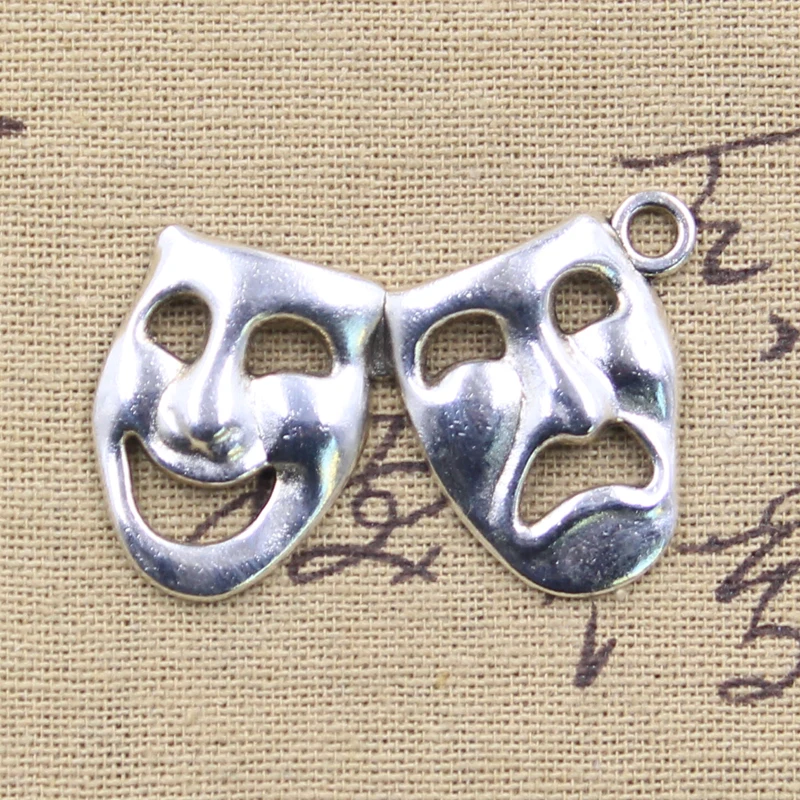 5 шт., антикварные тибетские украшения, 27x43 мм