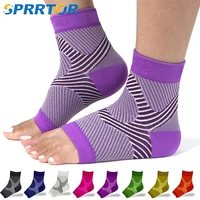 1pair sports ankle brace compression plantar fasciitis socks sleeves foot arch support heel pain achilles tendonitis relief