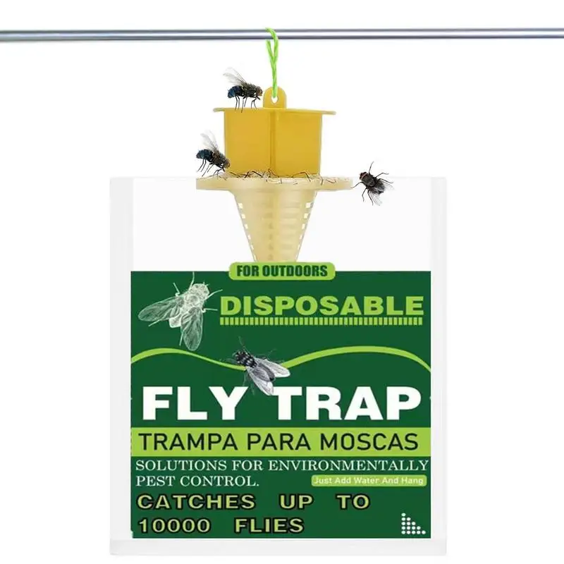 

Hanging Fly Trap Disposable Fly Catcher Bag Mosquito Trap Catcher Fly Wasp Insect Fly Mosquitoes Killer Flies Trap For Outdoor