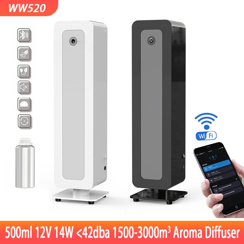 

Commercial Aroma Diffuser Home Hotel Scenting Device Essential Oil 1500-3000m³ Bluetooth APP Air Fragrance Freshener Diffuser