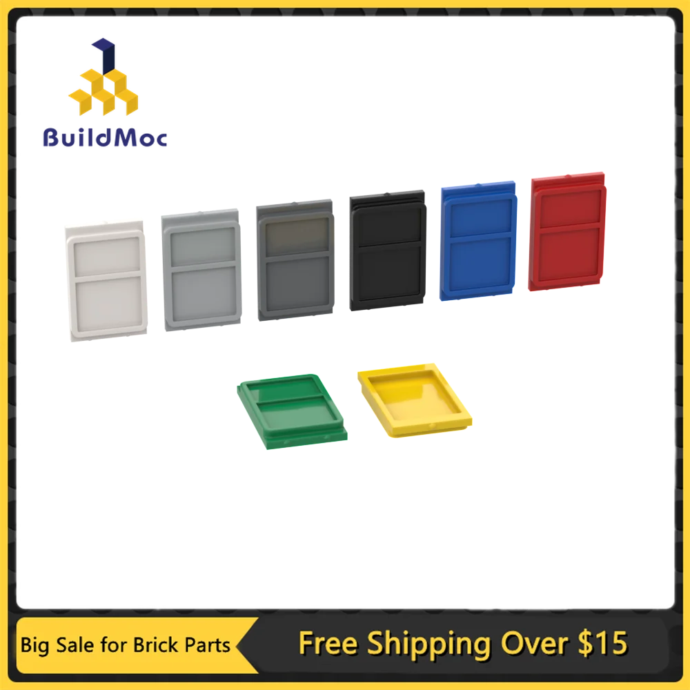 

Buildmoc Bricks 4183 1x4x5 train door glass For Building Blocks Parts DIY Construction Christmas Gift Toy