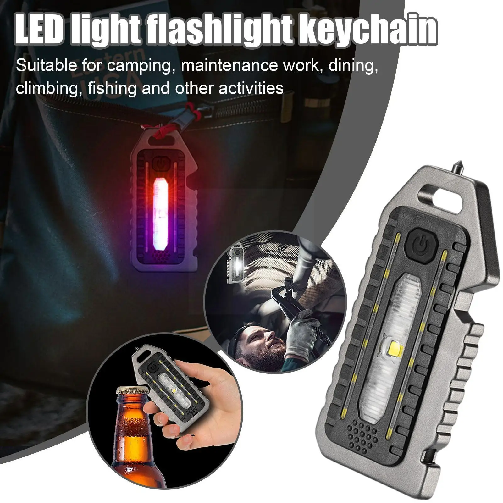 

Ultra-small Mini Led Light-emitting Small Flashlight Ultra-light Equipment Camping Light Keychain Flashlight Strong Portabl X0f7