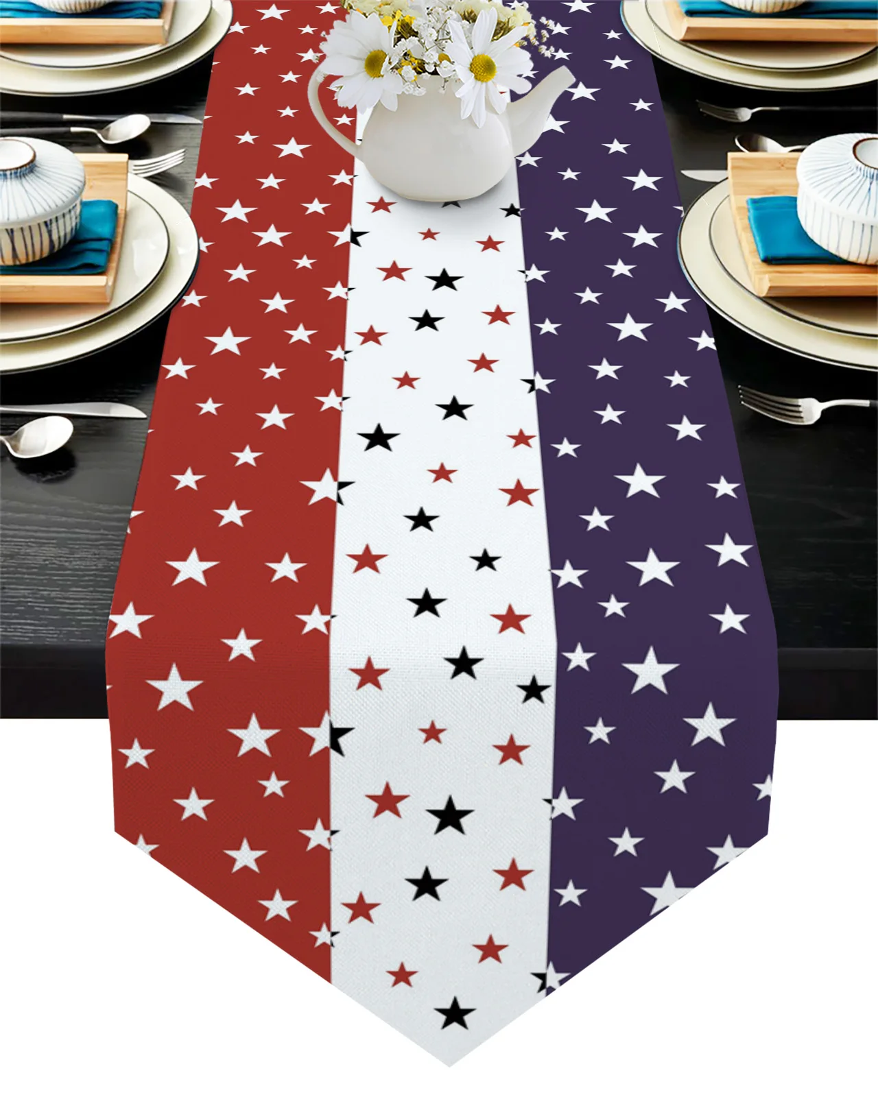 

Independence Day Pentagram Table Runner Wedding Festival Table Decoration Home Decor Kitchen Table Runners Placemats
