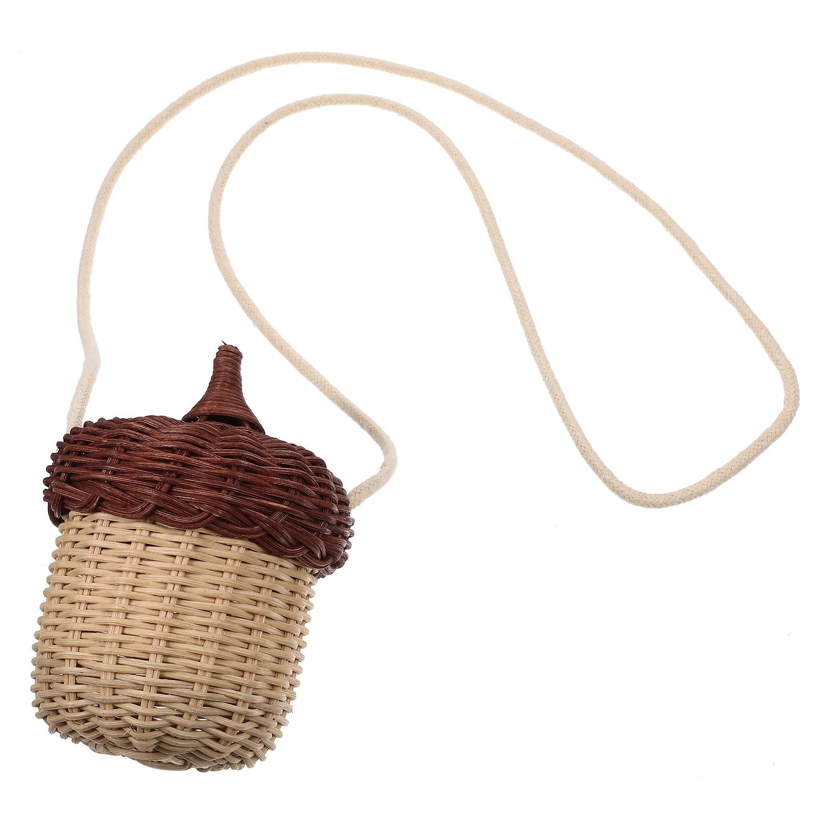 

Rattan Basket Shoulder Straw Crossbody Woven Mini Purse Kids Handbag Wicker Summer Storage Body Cross Women Hanging Tote