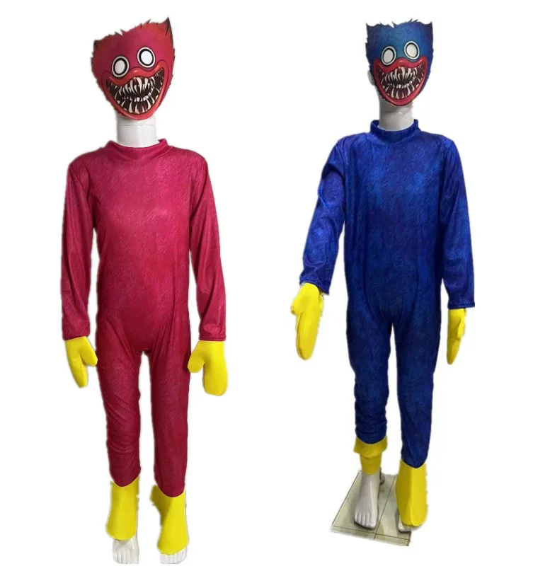 

Halloween Costumes for Kids Poppy Playtime Cosplay Boys Girls Birthday Party Clothing Huggy Wuggy Character Jumpsuits and Mask
