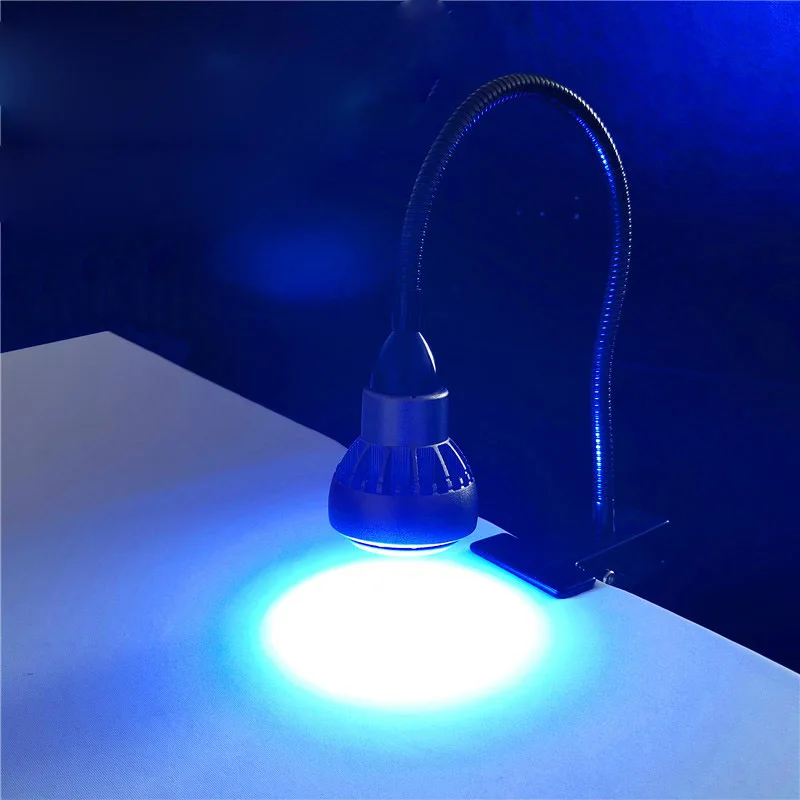 UV Curing Ultraviolet Lamp Spot Light 405nm 395nm 365nm clip-on shadowless glue green oil screen Phone Repair PCB board Solderin